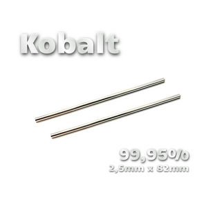 Kobalt Elektroden 99,95% Ø 2,5 mm x 82 mm (1 Paar)