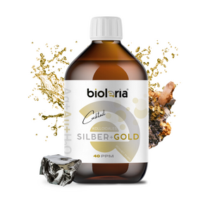 Bioleria® - Kolloidales Silber+Gold 40 PPM - 99,99% Reinheit - 500ml Cocktail