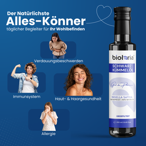 Bioleria® Schwarzkümmelöl - ungefiltert- 250ml