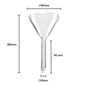 XXL-Trichter Ø 90mm aus Borosilikatglas