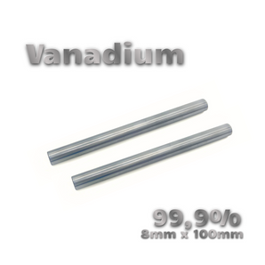 Vanadium XXL-Elektroden 99,9% Ø8mm x 100mm (1 Paar)